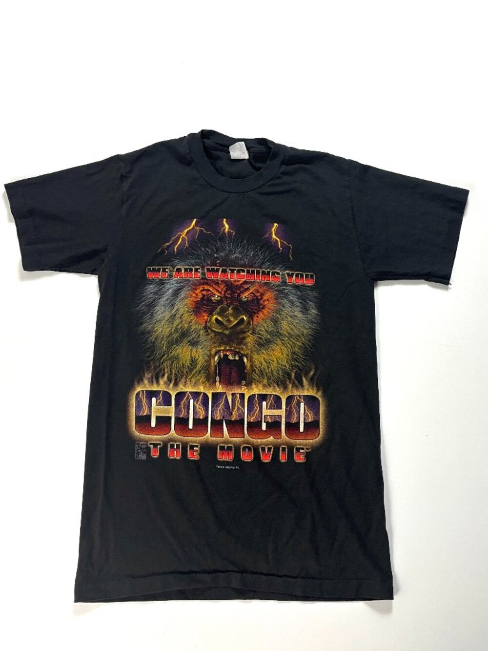 Vintage Congo The Movie Youth T Shirt Black Sz L Promo 1995 Hanes Cotton